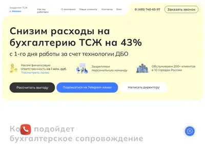 Снимок главной страницы academy-tsg.ru