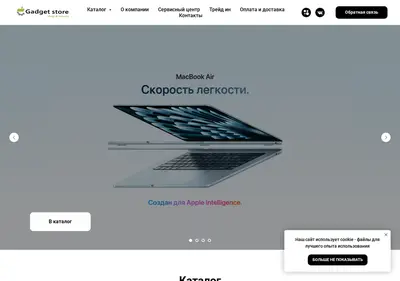 Снимок главной страницы gadgetst.ru