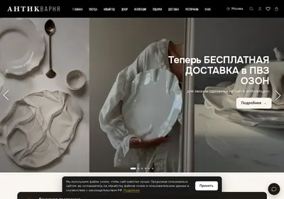 Снимок главной страницы antikvarnya.ru
