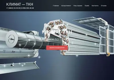 Снимок главной страницы climat-tkn.ru