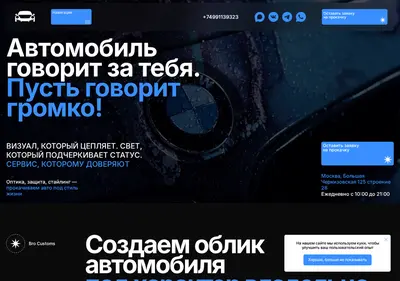 Снимок главной страницы bro-customs.ru