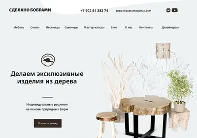 Снимок главной страницы bober59.ru