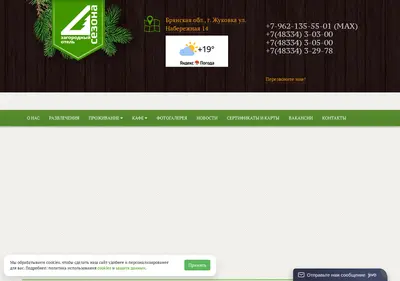 Снимок главной страницы 4sezona32.ru