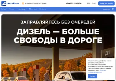 Снимок главной страницы autoprobeg-msk.ru