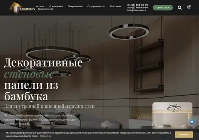 Снимок главной страницы bamstek.ru