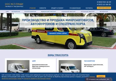 Снимок главной страницы ast-plada.ru
