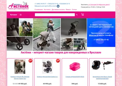 Снимок главной страницы aistenok76.ru