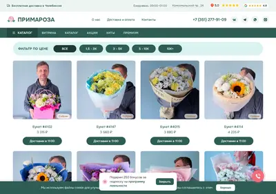 Снимок главной страницы buketgo.ru