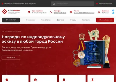 Снимок главной страницы 100lpromo.ru