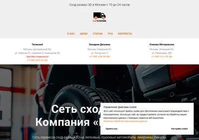 Снимок главной страницы carclinic.ru