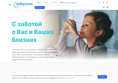 Снимок главной страницы aqua-gorod.ru