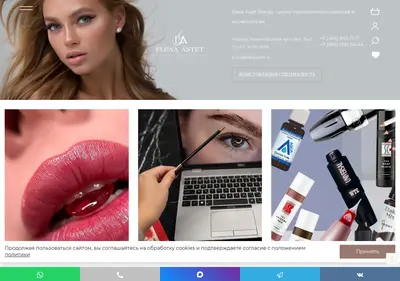 Снимок главной страницы astetbeauty.ru