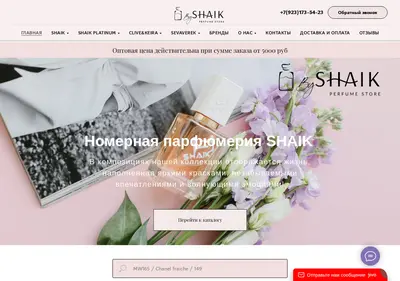 Снимок главной страницы byshaik.ru
