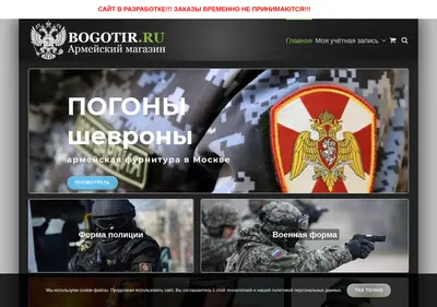 Снимок главной страницы bogotir.ru
