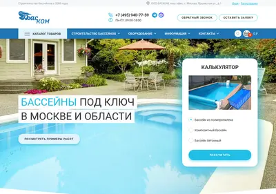 Снимок главной страницы bascom.ru