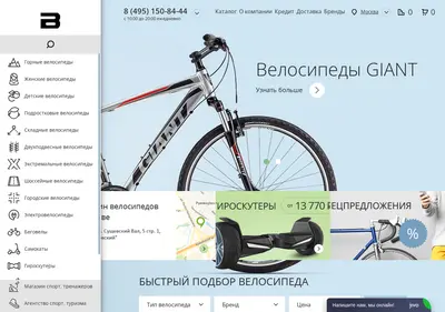 Снимок главной страницы bikepremier.ru