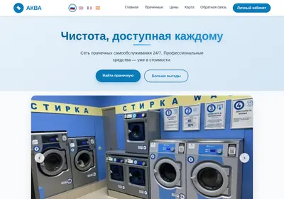 Снимок главной страницы aqualaundry.ru