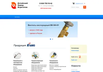 Снимок главной страницы altayaza.ru