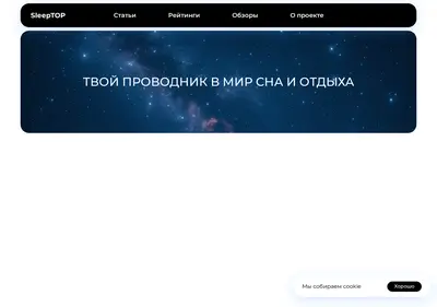 Снимок главной страницы sleeptop.ru