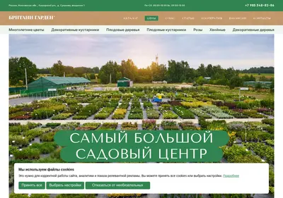 Снимок главной страницы britanigarden.ru