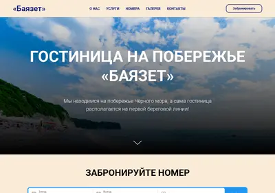 Снимок главной страницы bayazethotel.ru