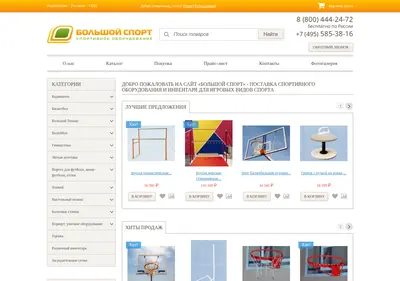 Снимок главной страницы bolsport.ru