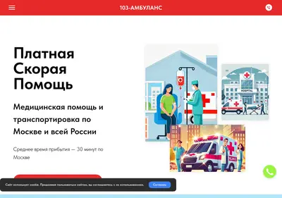 Снимок главной страницы 103-ambulance.ru