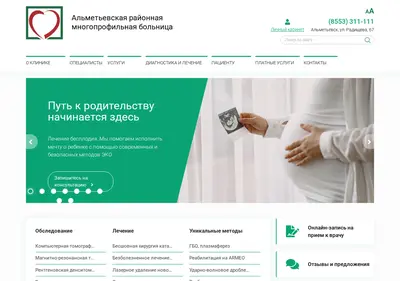 Снимок главной страницы almetmmb.ru