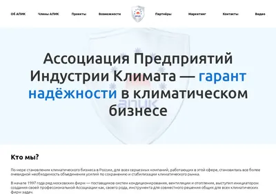 Снимок главной страницы apic.ru