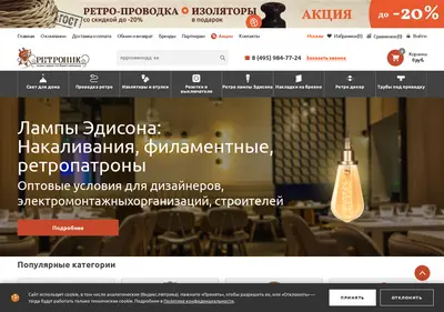 Снимок главной страницы bironirus.ru