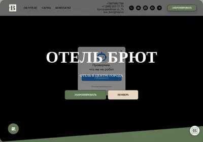 Снимок главной страницы brut-hotel.ru