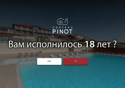 Снимок главной страницы chateau-pinot.ru