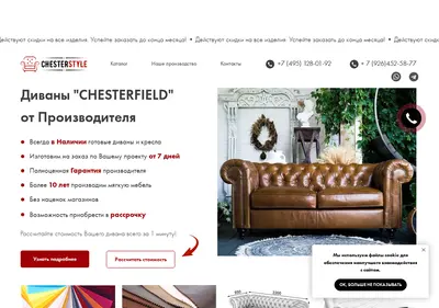 Снимок главной страницы chesterstyle-divan.ru