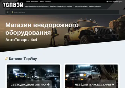 Снимок главной страницы topway.su