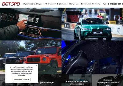 Снимок главной страницы bgtspb.ru