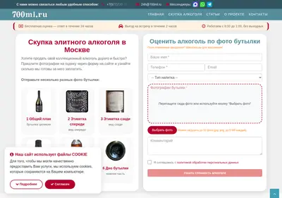 Снимок главной страницы 700ml.ru
