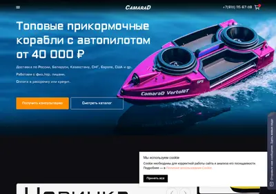 Снимок главной страницы camarad.ru