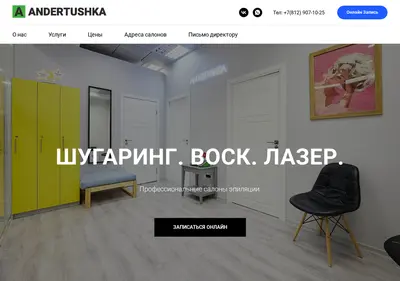 Снимок главной страницы andertushka.ru