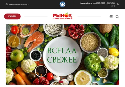 Снимок главной страницы centrynok.ru