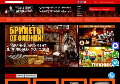 Снимок главной страницы olegka.su