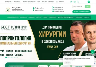 Снимок главной страницы best-klinika.ru