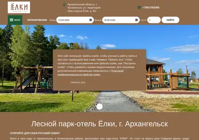 Снимок главной страницы arhelki.ru