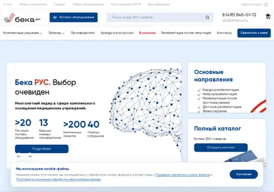 Снимок главной страницы beka.ru