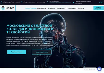 Снимок главной страницы anomokit.ru