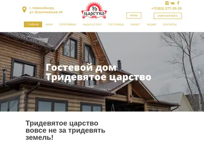 Снимок главной страницы 39carstvo.su