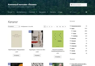 Снимок главной страницы bookstorepoetry.ru