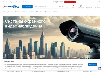 Снимок главной страницы arsenal-sb.ru