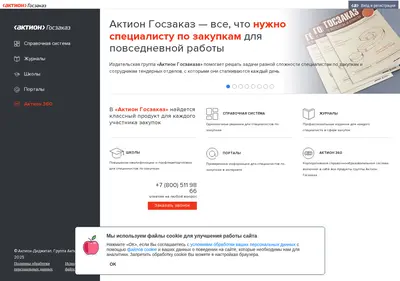 Снимок главной страницы action-goszakaz.ru