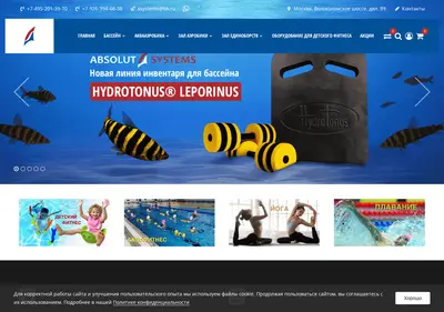 Снимок главной страницы absolut-systems.ru