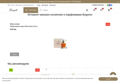 Снимок главной страницы bogorev.ru